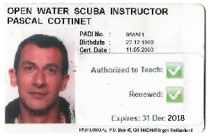 Instructeur Padi Pascal Cottinet